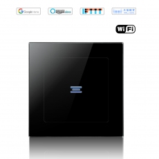 Wintop AI Wi-Fi Smart Light Wall Touch Switch Neutral Wire Required eHouse 55F Design-black Wintop AI Wi-Fi Smart Light Wall Touch Switch Neutral Wire Required eHouse 55F Design-black